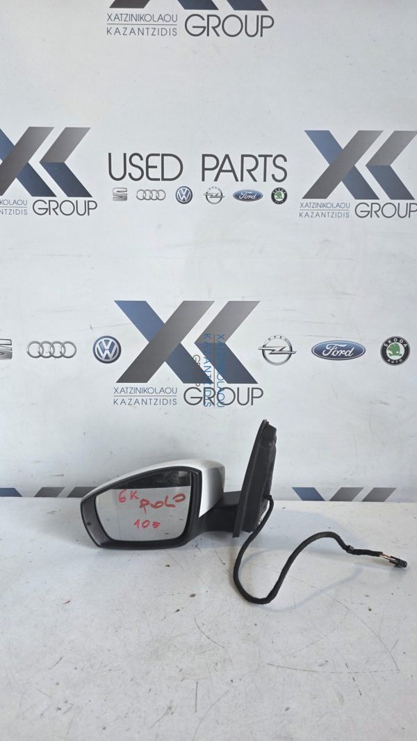 VW POLO 2009-2013 ΚΑΘΡΕΠΤΗΣ ΕΞΩΤΕΡΙΚΟΣ ΗΛΕΚΤΡΙΚΟΣ ΑΡΙΣΤΕΡΑ ΟΔΗΓΟΥ 6ΚΑΛΩΔΙΑ