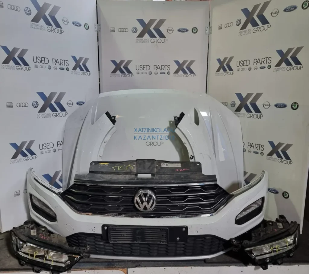 VW T-ROC 2017-2022  ΜΟΥΡΗ ΕΜΠΡΟΣ ΚΟΜΠΛΕ(ΚΑΠΟ ΦΤΕΡΑ ΦΑΝΑΡΙΑ  ΠΡΟΦΥΛΑΚΤΗΡΑΣ ΜΕΤΩΠΗ )ΑΕΡΟΣΑΚΟΙ ΤΑΜΠΛΟ