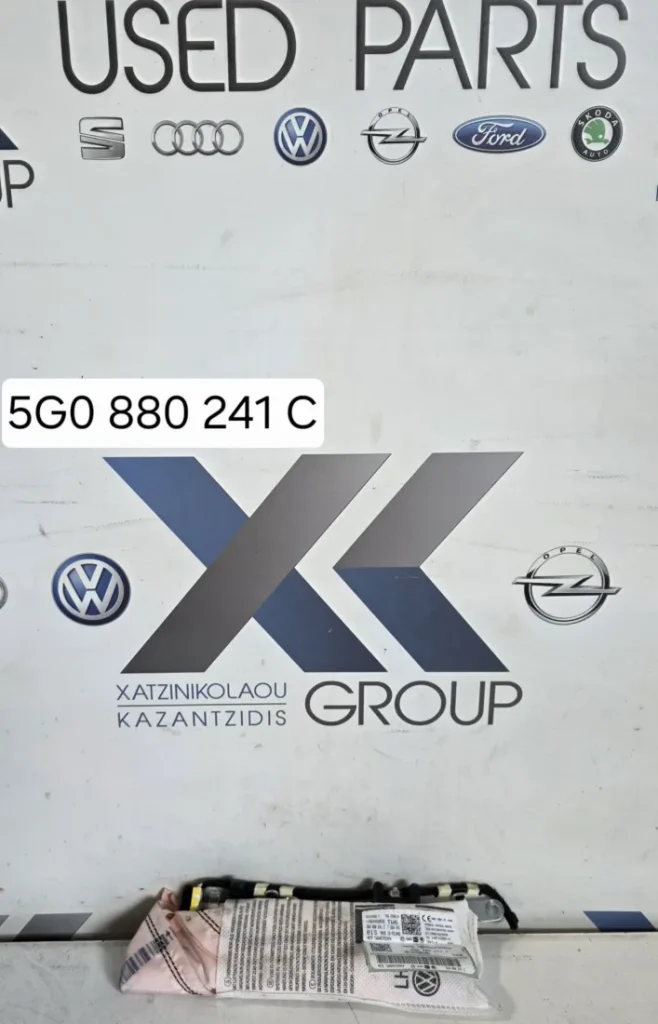 VW GOLF 7 2013-2020  ΠΛΕΥΡΙΚΟΣ ΑΕΡΟΣΑΚΟΣ ΑΡΙΣΤΕΡΑ ΟΔΗΓΟΥ ΚΩΔΙΚΟΣ 5G0880241C