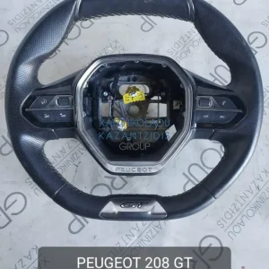 PEUGEOT 208 GT 2019-2021 ΔΕΡΜΑΤΙΝΟ ΤΙΜΟΝΙ ΜΕ ΠΛΗΚΤΡΑ