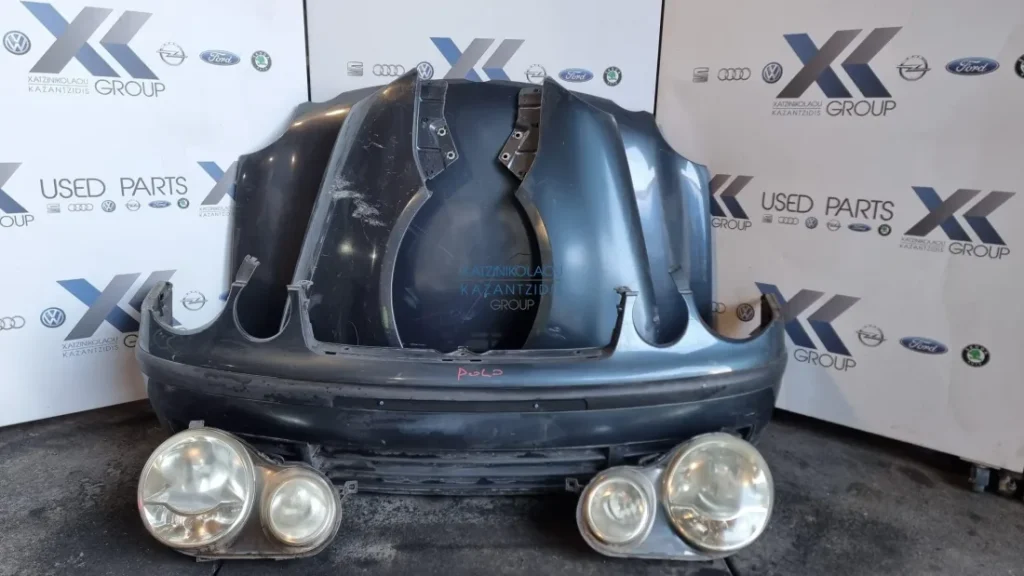 VW POLO 2002-2005 ΜΟΥΡΗ ΕΜΠΡΟΣ ΚΟΜΠΛΕ (ΚΑΠΟ-ΦΑΝΑΡΙΑ-ΜΕΤΩΠΗ-ΤΡΑΒΕΡΣΑ-ΠΡΟΦΥΛΆΚΤΗΡΑΣ-ΦΤΕΡΑ-ΘΟΛΟΙ-ΨΥΓΕΙΑ-ΣΕΤ ΑΕΡΟΣΑΚΟΙ-Ζ