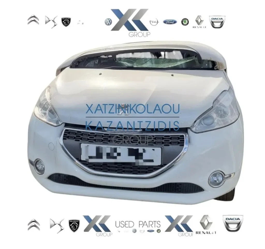 PEUGEOT 208 2013-2016 ΜΟΥΡΗ  ΕΜΠΡΟΣ ΚΟΜΠΛΕ (ΚΑΠΟ-ΦΑΝΑΡΙΑ-ΜΕΤΩΠΗ-ΤΡΑΒΕΡΣΑ-ΠΡΟΦΥΛΆΚΤΗΡΑΣ-ΦΤΕΡΑ-ΘΟΛΟΙ-ΨΥΓΕΙΑ-ΣΕΤ ΑΕΡΟΣΑΚΟ