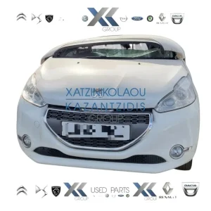 PEUGEOT 208 2013-2016 ΜΟΥΡΗ  ΕΜΠΡΟΣ ΚΟΜΠΛΕ (ΚΑΠΟ-ΦΑΝΑΡΙΑ-ΜΕΤΩΠΗ-ΤΡΑΒΕΡΣΑ-ΠΡΟΦΥΛΆΚΤΗΡΑΣ-ΦΤΕΡΑ-ΘΟΛΟΙ-ΨΥΓΕΙΑ-ΣΕΤ ΑΕΡΟΣΑΚΟ