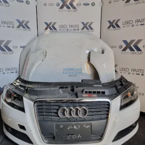 AUDI A3 2008-2013 ΜΟΥΡΗ ΕΜΠΡΟΣ ΚΟΜΠΛΕ(ΚΑΠΟ ΦΤΕΡΑ ΦΑΝΑΡΙΑ XENON ΠΡΟΦΥΛΑΚΤΗΡΑΣ ΜΕΤΩΠΗ )ΑΕΡΟΣΑΚΟΙ ΤΑΜΠΛΟ