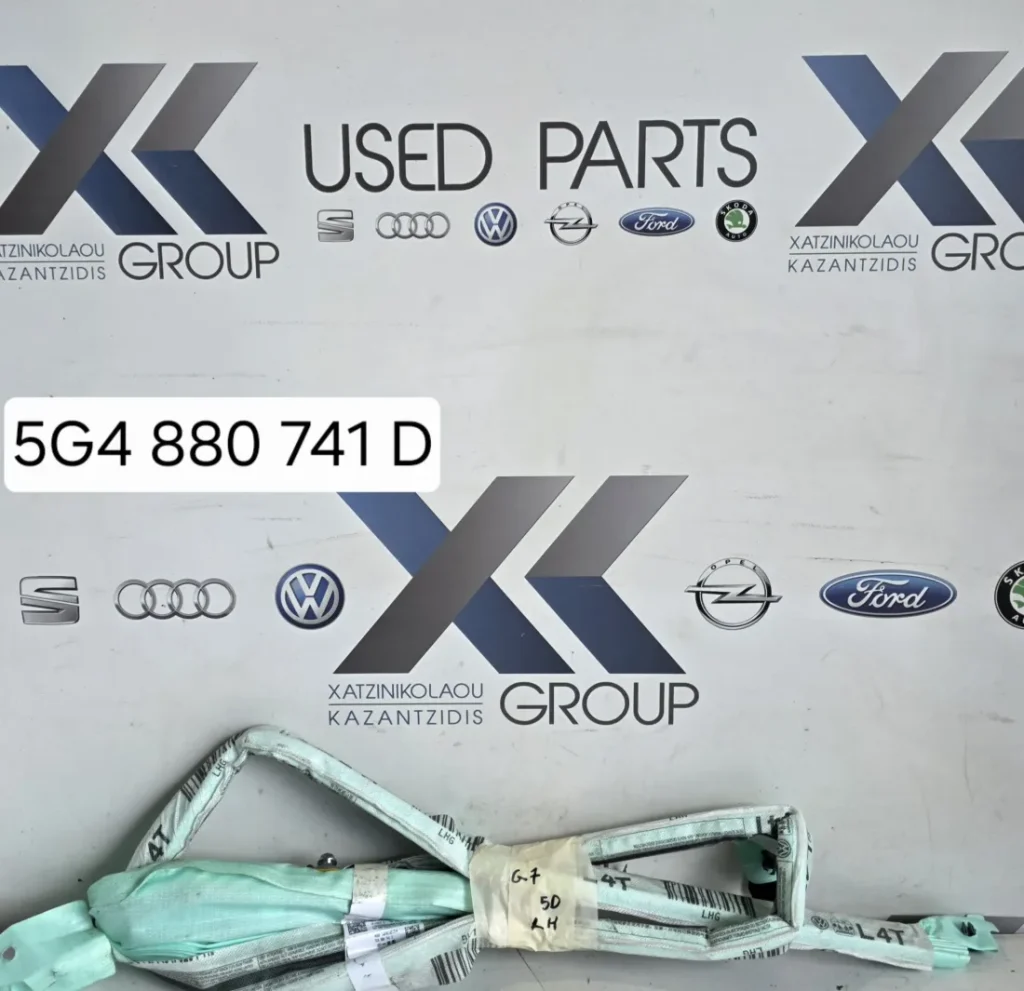 VW GOLF 7 2013-2020  ΚΟΥΡΤΙΝΑ ΑΕΡΟΣΑΚΟΣ ΑΡΙΣΤΕΡΑ  ΟΔΗΓΟΥ ΚΩΔΙΚΟΣ 5G4880741D