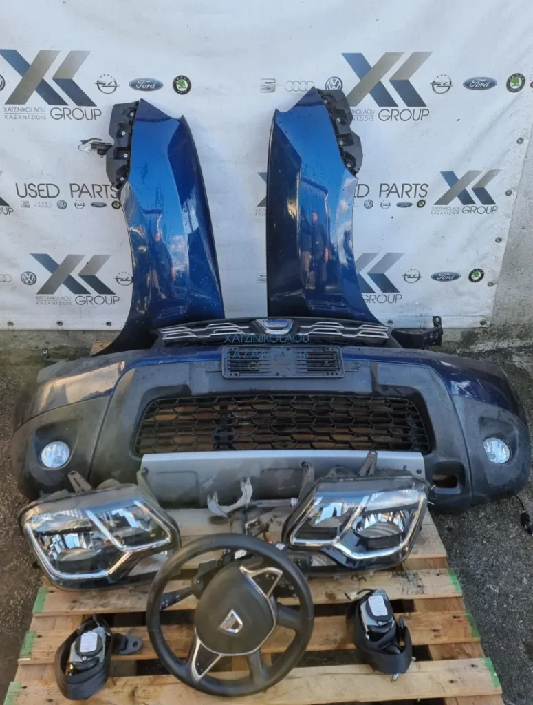 DACIA DUSTER 2014- 2017 ΜΟΥΡΑΚΙ ΕΜΠΡΟΣ ΚΟΜΠΛΕ ΦΑΝΟΠΟΙΕΙΑ ΚΑΠΟ ΦΤΕΡΑ ΦΑΝΑΡΙΑ ΠΡΟΦΥΛΑΚΤΗΡΑΣ ΜΕΤΩΠΗ ΨΥΓΕΙΑ-ΤΑΜΠΛΟ ΑΕΡΟΣΑ