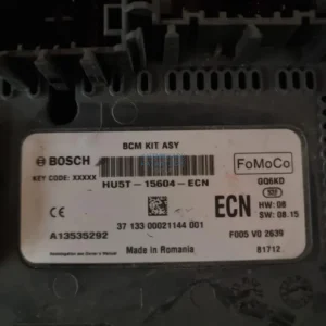 FORD FIESTA 2019-2023 BCM ΜΟΝΑΔΑ ΕΛΕΓΧΟΥ ΚΩΔΙΚΟΣ ΑΝΤΑΛΛΑΚΤΙΚΟΥ- HU5T-15604-ECN