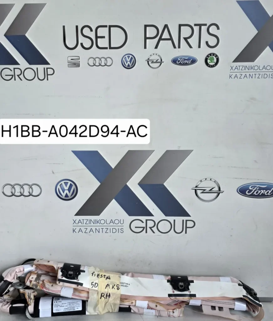 FORD FIESTA MK8  2017-2024 ΚΟΥΡΤΙΝΑ ΑΕΡΟΣΑΚΟΣ ΔΕΞΙΑ ΣΥΝΟΔΗΓΟΥ ΚΩΔΙΚΟΣ ΑΝΤΑΛΛΑΚΤΙΚΟΥ H1B1-A0242D94-AC