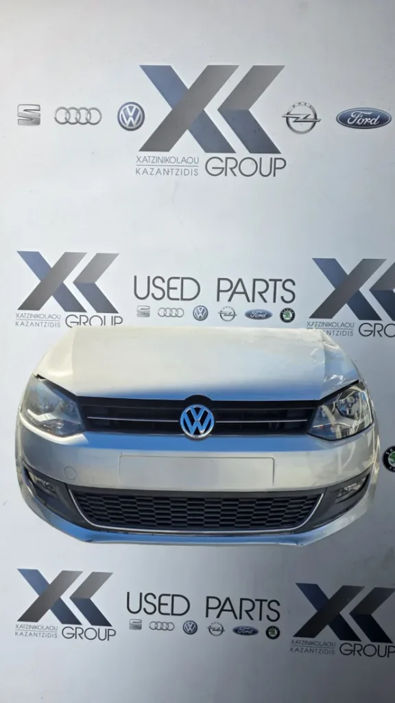 VW POLO 2009-2013 ΜΟΥΡΗ ΕΜΠΡΟΣ ΚΟΜΠΛΕ-ΜΟΥΡΑΚΙ(ΚΑΠΟ ΦΤΕΡΑ ΦΑΝΑΡΙΑ ΠΡΟΦΥΛΑΚΤΗΡΑΣ ΜΕΤΩΠΗ ΨΥΓΕΙΑ) ΤΑΜΠΛΟ ΑΕΡΟΣΑΚΟΙ .ΖΩΝΕΣ