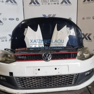 VW POLO GTI 2009-2013  ΜΟΥΡΗ ΕΜΠΡΟΣ ΚΟΜΠΛΕ (ΚΑΠΟ-ΦΑΝΑΡΙΑ-ΜΕΤΩΠΗ-ΤΡΑΒΕΡΣΑ-ΠΡΟΦΥΛΆΚΤΗΡΑΣ-ΦΤΕΡΑ-ΘΟΛΟΙ-ΨΥΓΕΙΑ)