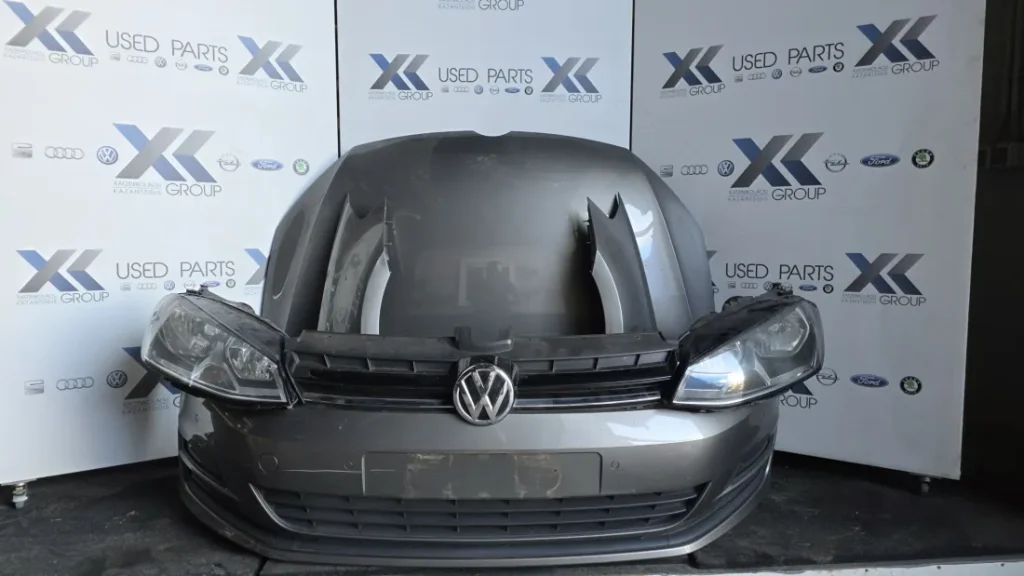 VW GOLF 7 2013-2017 ΜΟΥΡΗ ΕΜΠΡΟΣ ΚΟΜΠΛΕ-ΜΟΥΡΑΚΙ(ΚΑΠΟ ΦΤΕΡΑ ΦΑΝΑΡΙΑ ΠΡΟΦΥΛΑΚΤΗΡΑΣ ΜΕΤΩΠΗ ΨΥΓΕΙΑ) ΤΑΜΠΛΟ ΑΕΡΟΣΑΚΟΙ ΖΩΝΕΣ