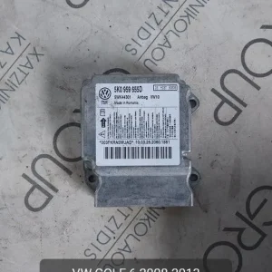 VW GOLF 6 2008-2013 ΕΓΚΕΦΑΛΟΣ ΑΕΡΟΣΑΚΩΝ AIRBAG ΚΩΔΙΚΟΣ- 5K0959655D