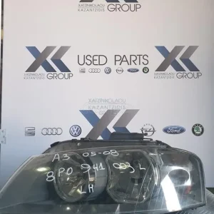 AUDI A3 2005-2008 ΦΑΝΑΡΙ ΕΜΠΡΟΣ ΑΡΙΣΤΕΡΟ ΚΩΔΙΚΟΣ- 8P0941003L