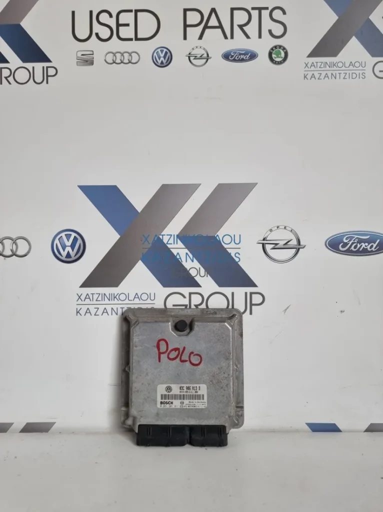 VW POLO 2005-2008 ΕΓΚΕΦΑΛΟΣ ΚΙΝΗΤΗΡΑ- ΜΟΝΑΔΑ ΕΛΕΓΧΟΥ ΚΙΝΗΤΗΡΑ ΚΩΔΙΚΟΣ ΑΝΤΑΛΛΑΚΤΙΚΟΥ- 03C906013B