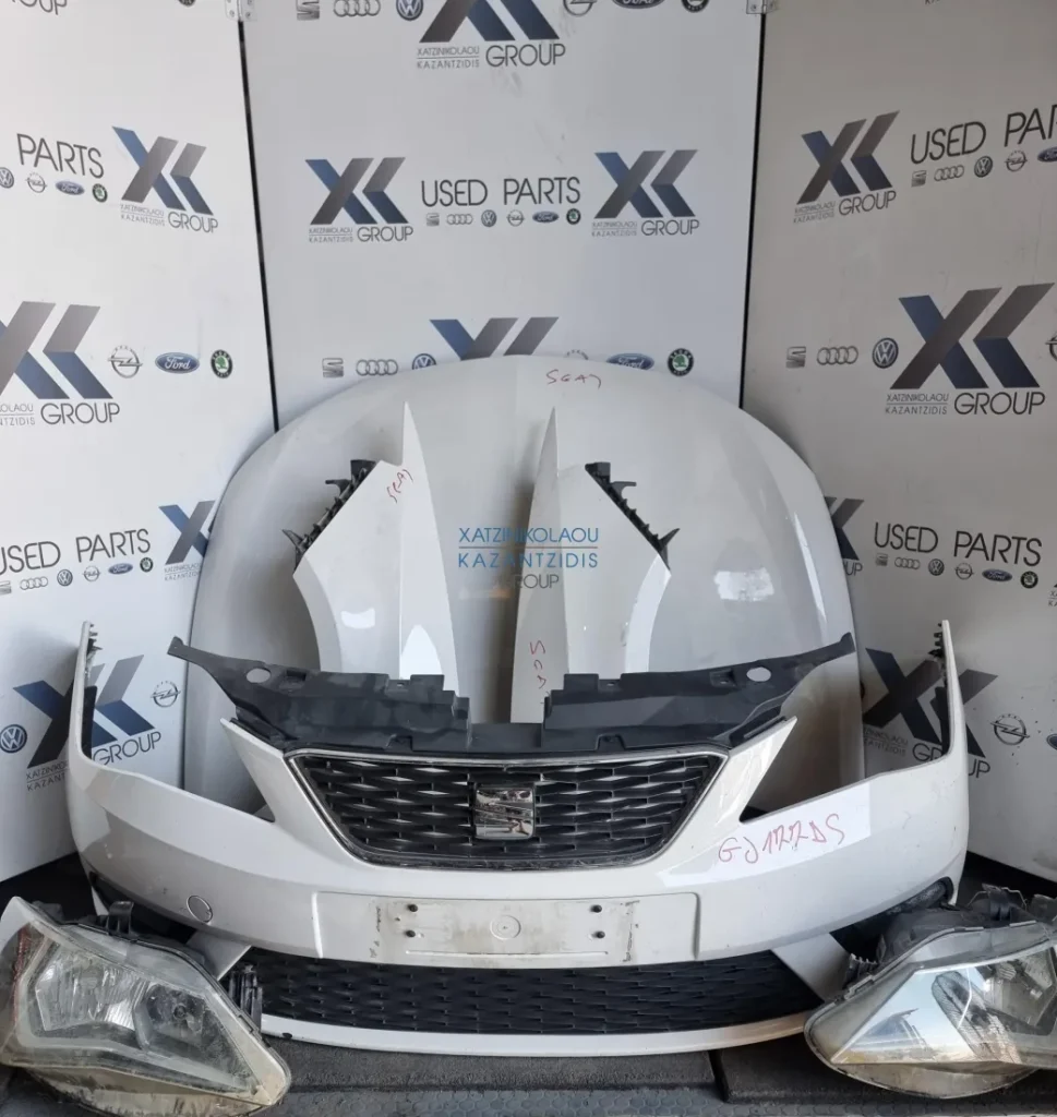 SEAT IBIZA 2013-2017 ΜΟΥΡΗ ΕΜΠΡΟΣ ΚΟΜΠΛΕ(ΚΑΠΟ ΦΤΕΡΑ ΦΑΝΑΡΙΑ  ΠΡΟΦΥΛΑΚΤΗΡΑΣ ΜΕΤΩΠΗ )ΑΕΡΟΣΑΚΟΙ ΤΑΜΠΛΟ