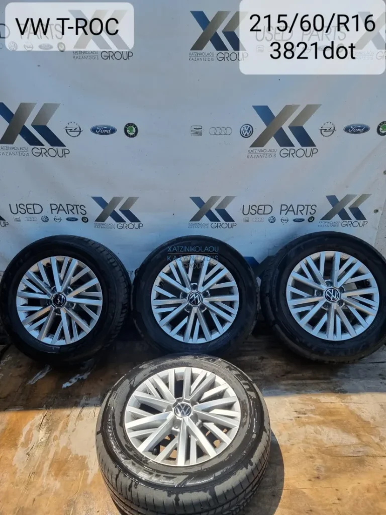VW T-ROC 2017-2023 ΖΑΝΤΟΛΑΣΤΙΧΑ ΑΛΟΥΜΙΝΙΟΥ 5Χ112 215-60-16 DOT 37-21