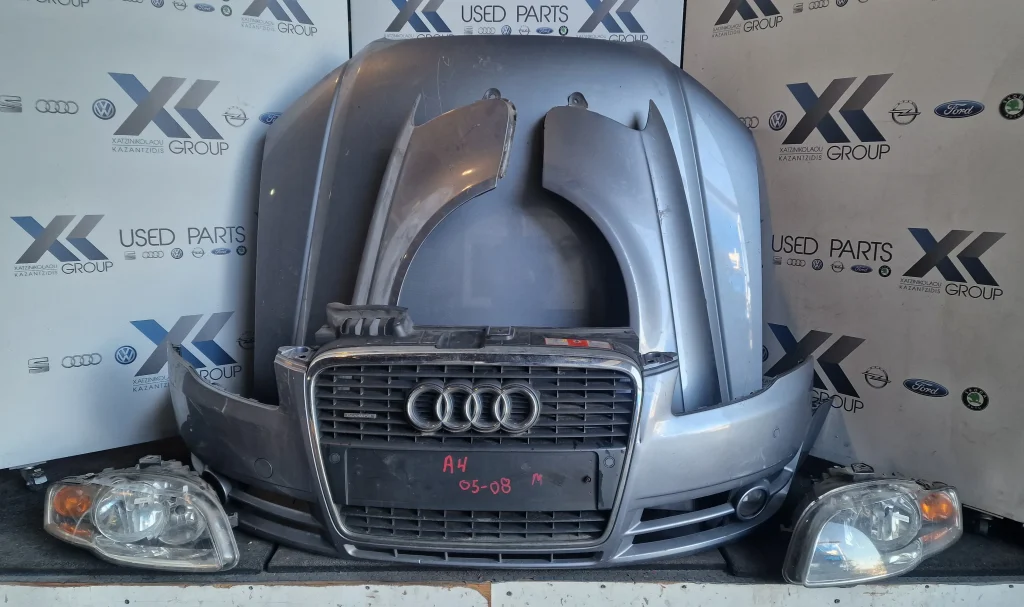 AUDI A4 2005-2008 ΚΟΜΠΛΕ ΜΟΥΡΗ (ΚΑΠΟ,ΦΤΕΡΑ,ΜΕΤΩΠΗ,ΨΥΓΕΙΑ,ΦΑΝΑΡΙΑ,ΤΡΑΒΕΡΣΑ,ΠΡΟΦΥΛΑΚΤΗΡΑΣ)